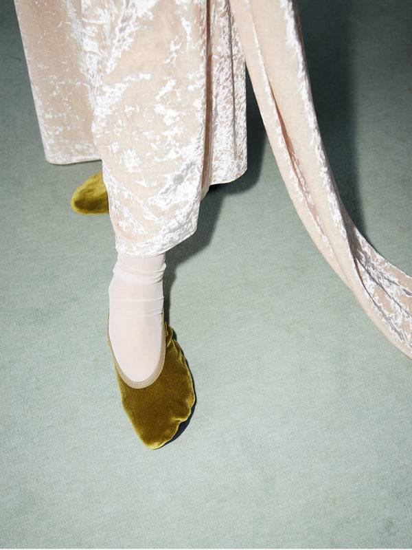 Simone Wild Velvet Ballet Slipper Tiefpreis