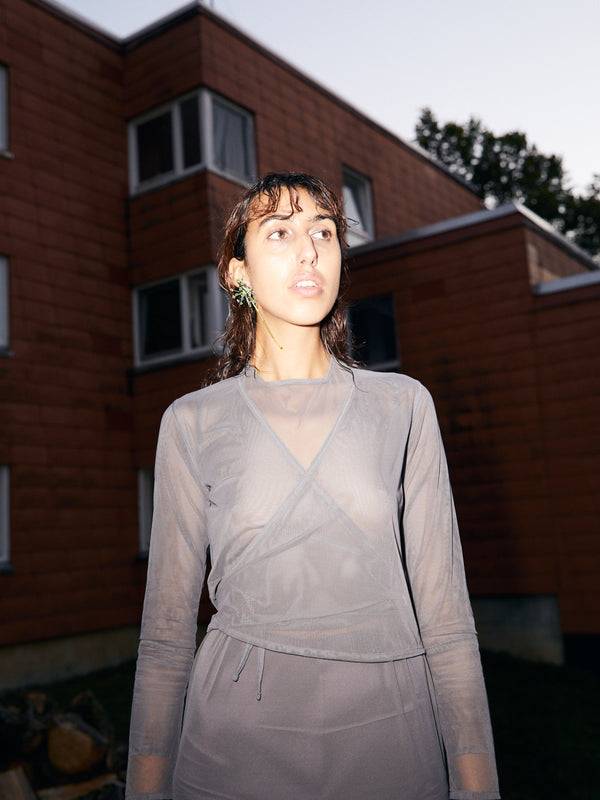 Simone Wild Net Wrap Blouse JETZT KAUFEN