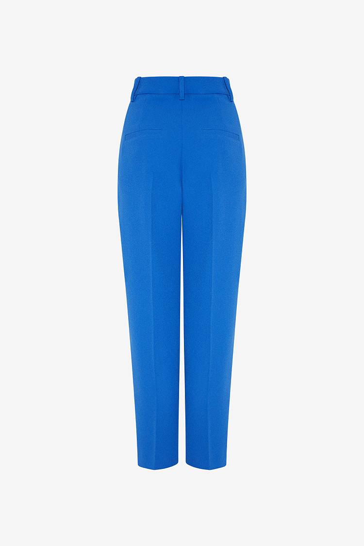 Sly 010 Hose mit Bundfalte aus Crêpe-Envers-Satin Riesige Rabatte