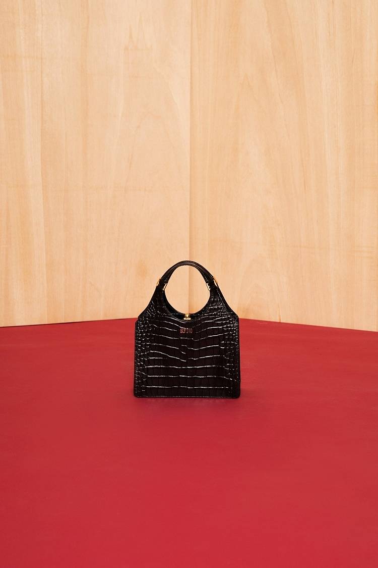 Sly 010 Maria Bag aus Leder mit Kroko-Prägung Clearance-Verkauf