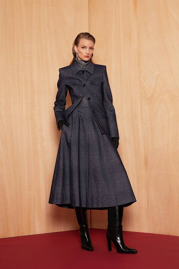 Sly 010 Einreihiger Denimblazer mit Pattentaschen 50% Rabatt für begrenzte Zeit