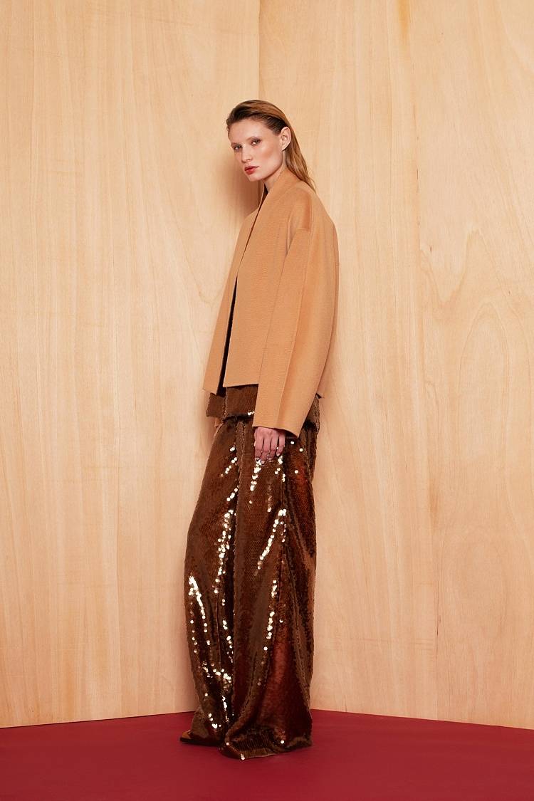 Sly 010 Minimalistische Knopflose Doubleface-Jacke Fabrik Onlineshop