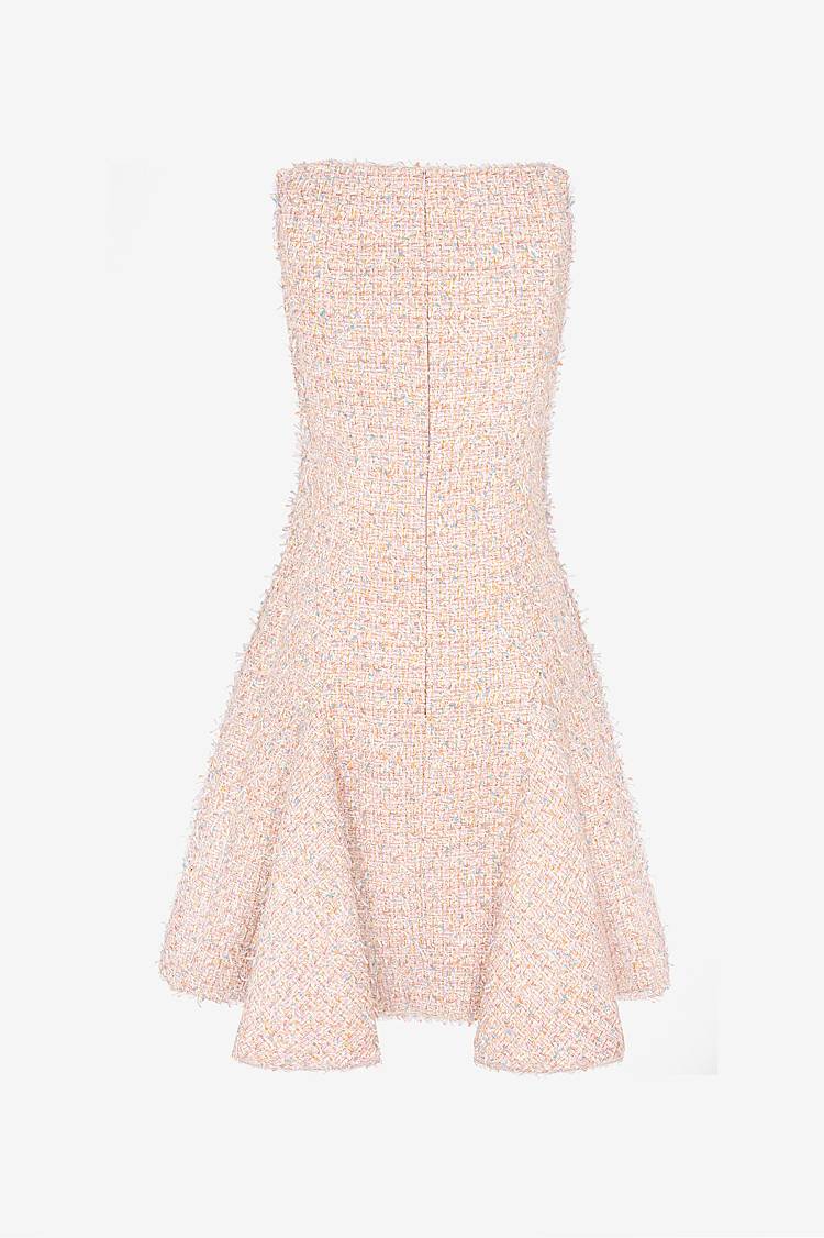 Sly 010 Tweed-Kleid mit Godet-Falten Neueste Mode