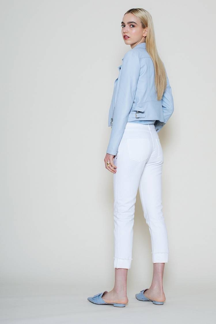 Sly 010 Lederjacke im Bikerstil Räumungsverkauf