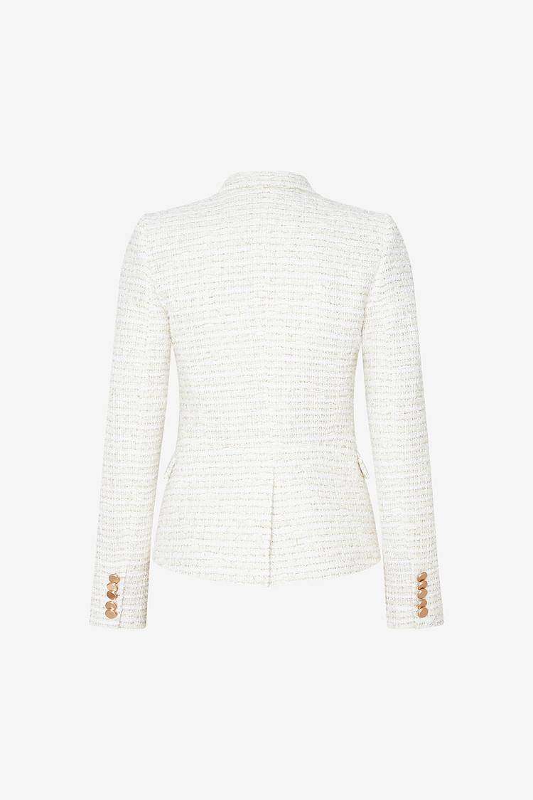 Sly 010 Double-breasted Tweed Blazer Rabatte dieses Monats