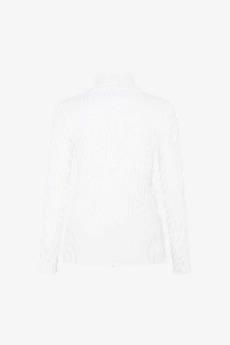 Sly 010 Rollkragenpullover mit Zierknöpfen Online