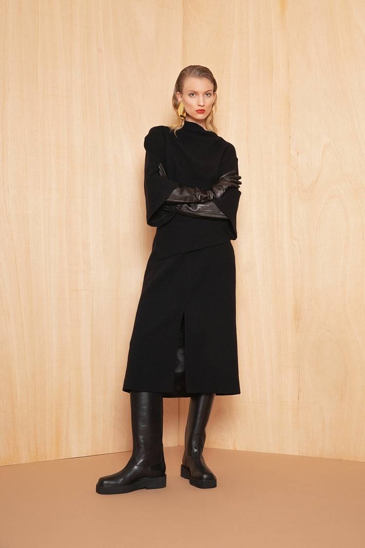 Sly 010 Minimalistischer Wollrock Große Rabatte