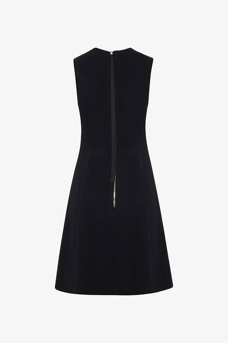 Sly 010 Ärmelloses tailliertes Kleid mit Kellerfalte Saisonale Angebote
