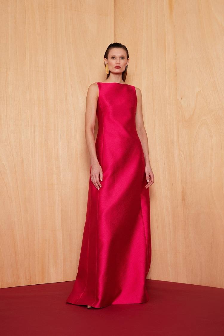 Sly 010 Bodenlanges Kleid aus Taft Nur noch ein Tag übrig