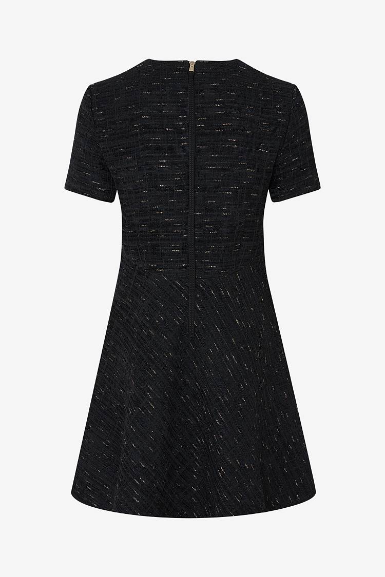 Sly 010 Schlichtes Tweedkleid mit Seitentaschen Sonderangebote