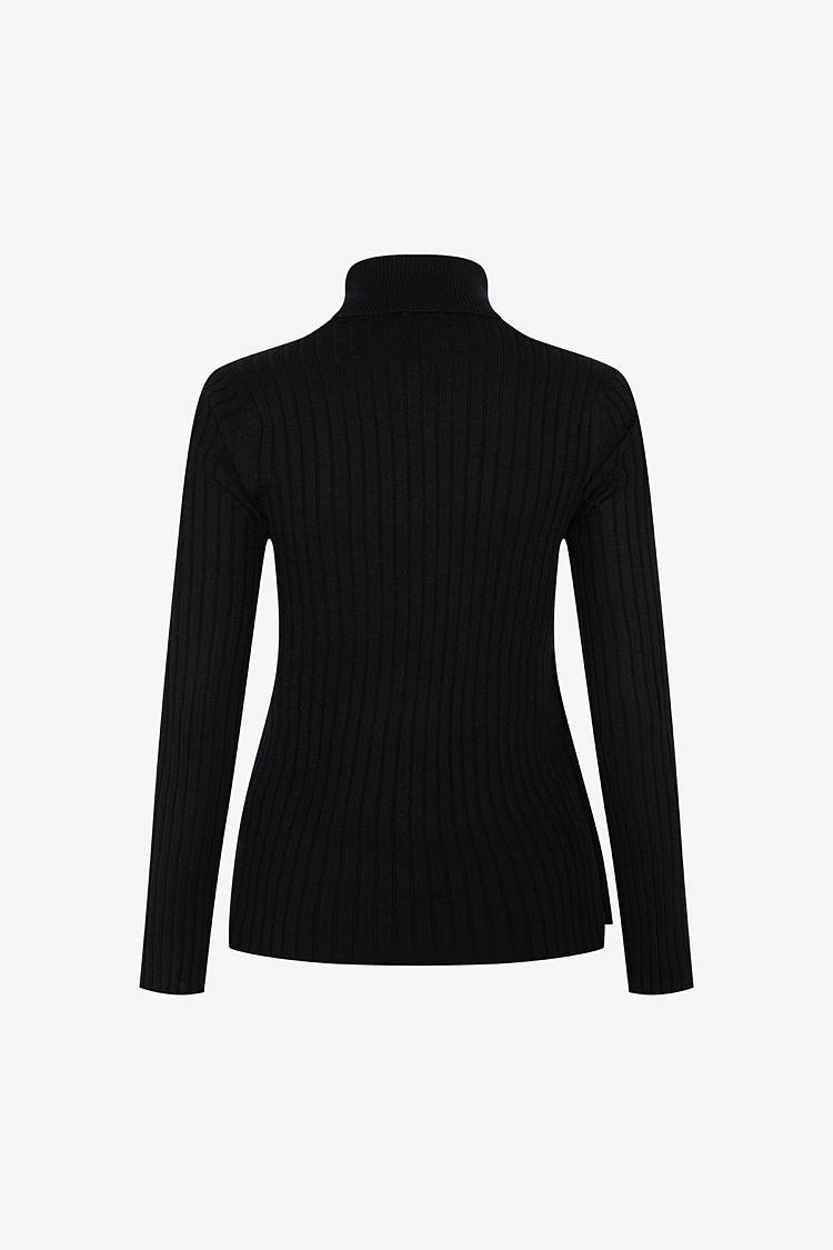 Sly 010 Rollkragenpullover mit Zierknöpfen Valentinstagsangebot