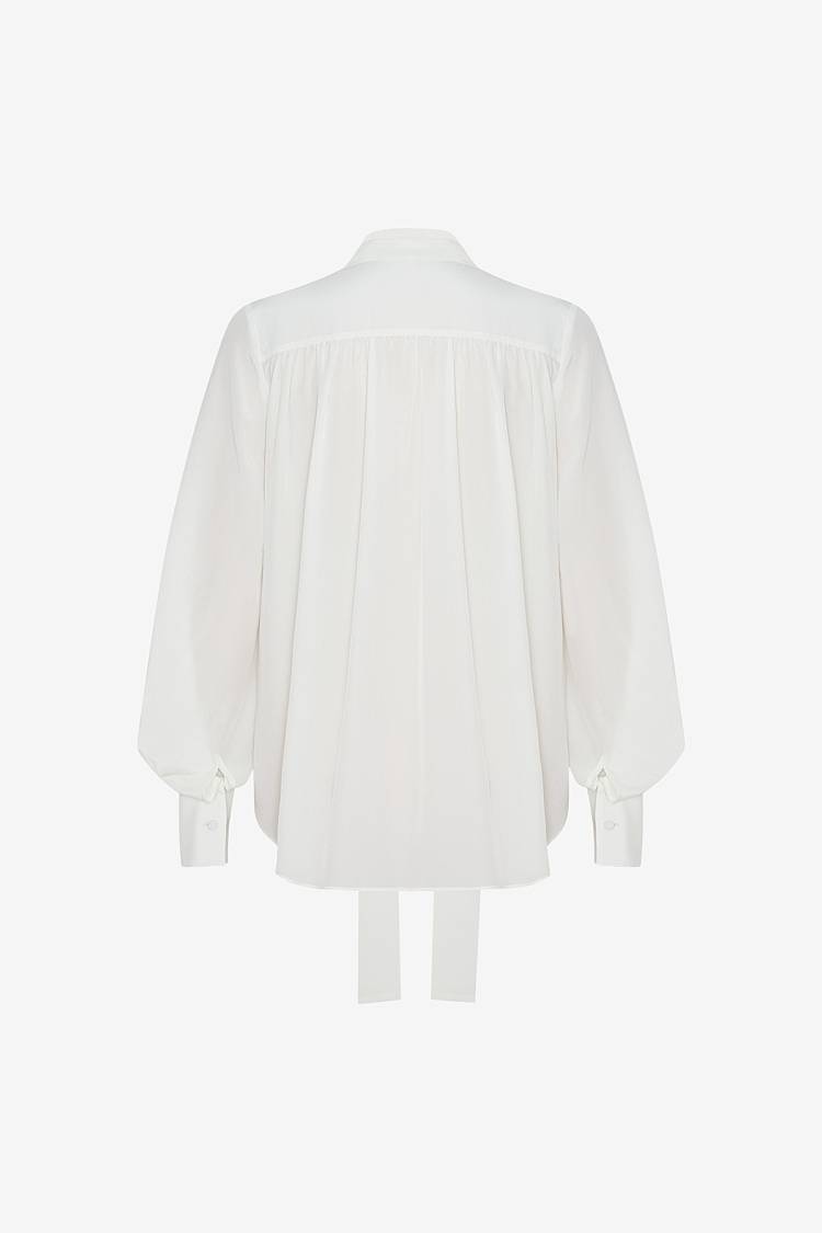 Sly 010 Klassische Seidenbluse mit Schluppe Online Outlet