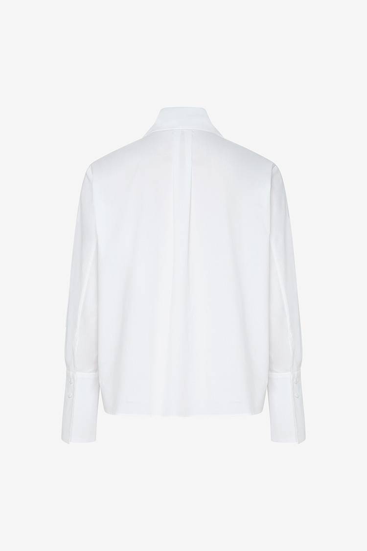 Sly 010 Baumwoll-Bluse mit Schalkragen Exklusive Angebote