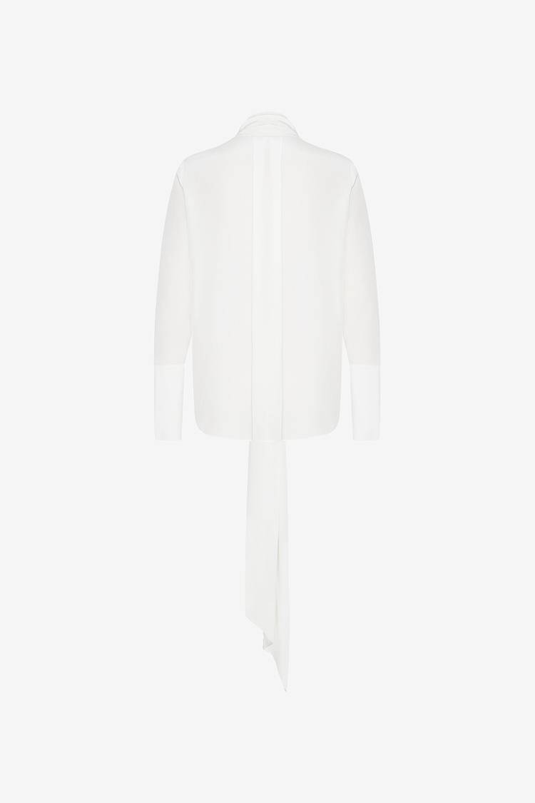 Sly 010 Lockere Seidenbluse mit Schluppe Kauf eins, bekomm eins gratis