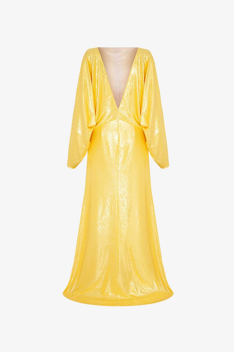 Sly 010 Bodenlanges Paillettenkleid Auslauf