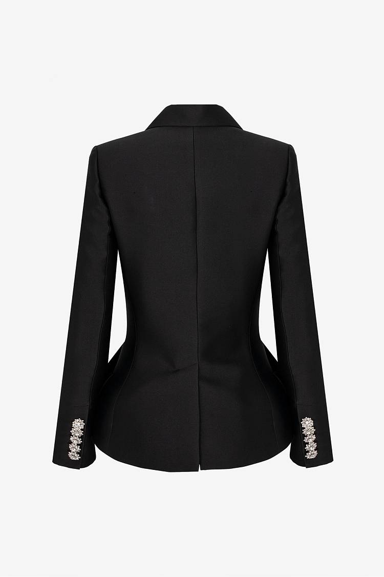 Sly 010 50s Blazer aus Seidentaft Verkauf