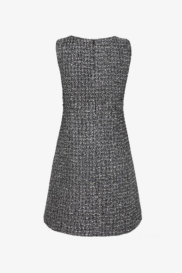 Sly 010 Feminines Kleid aus glitzerndem Tweed Sonderangebot