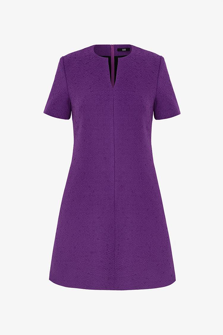 Sly 010 Schlichtes Tweedkleid mit Seitentaschen Flash Sale