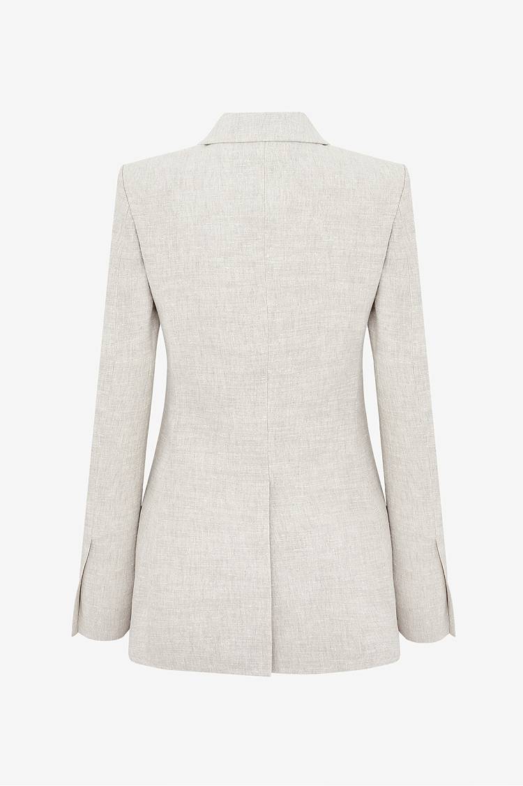 Sly 010 Taillierter Blazer aus Leinengemisch Valentinstagsangebot