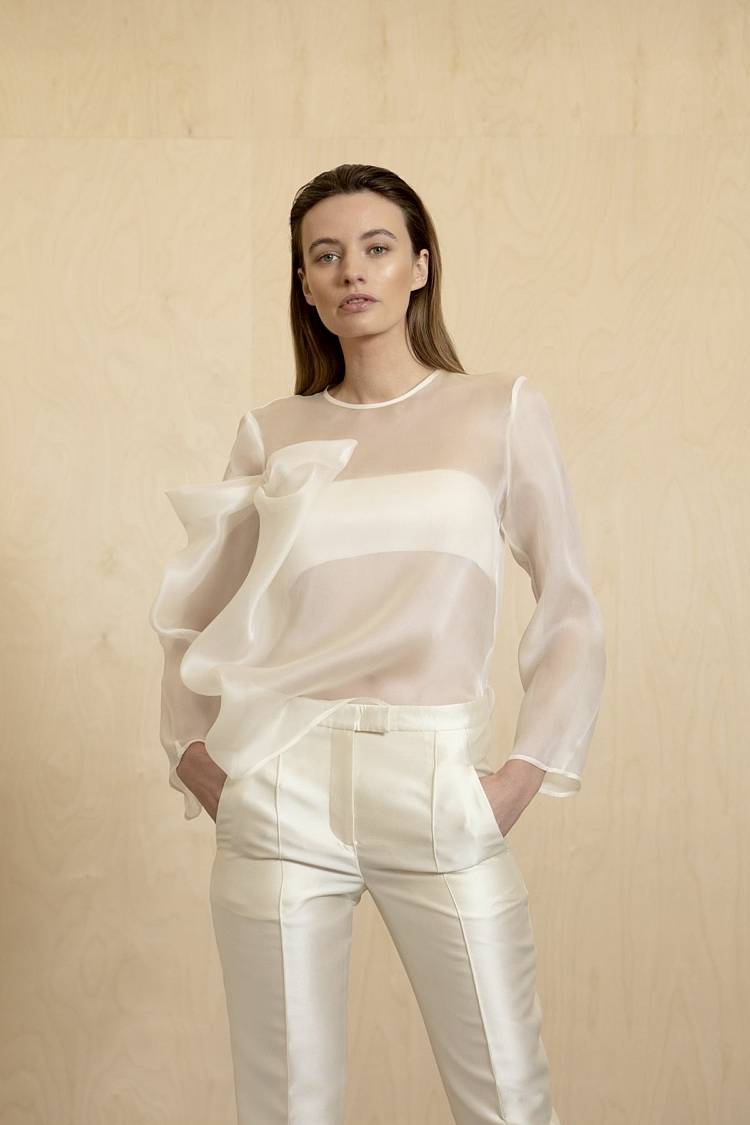 Sly 010 Top mit drapierter Schleife Tägliche Deals