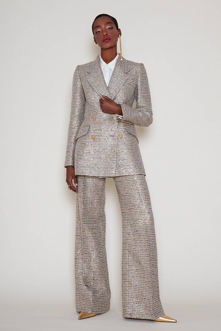 Sly 010 **Doppelreihiger Blazer aus Tweed** Riesige Rabatte