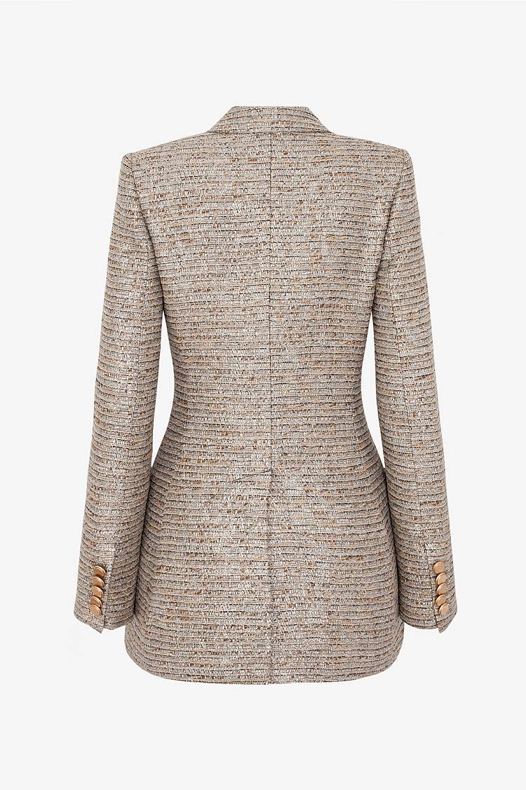 Sly 010 **Doppelreihiger Blazer aus Tweed** Riesige Rabatte