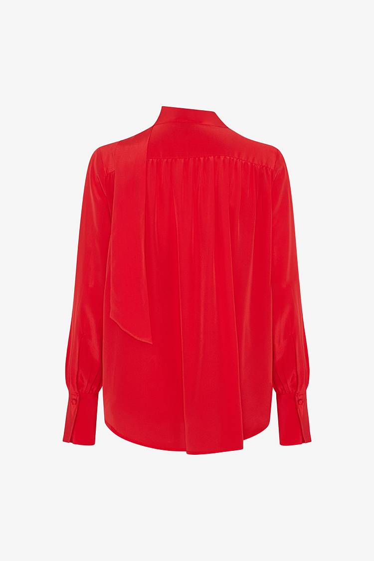Sly 010 Seidenbluse mit Schluppe Fabrikverkauf