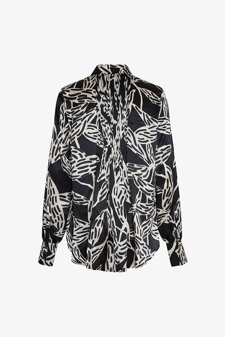 Sly 010 Seidenbluse mit floralem Print Vatertagsangebot