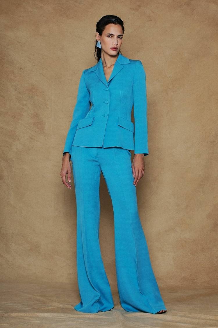 Sly 010 Einreihiger Blazer aus Crêpe-envers-Satin Valentinstagsangebot