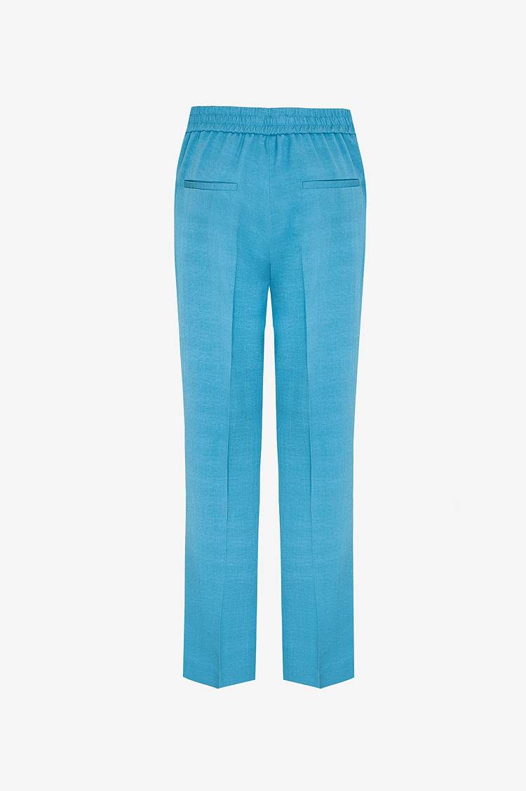 Sly 010 Schmal zulaufende Hose aus Crêpe-envers-Satin Lagerräumung