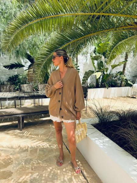 Sosue Cardigan Antonia Toffee Online Shopping