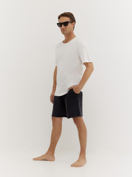 Sosue Short Cotton Black Neueste Mode