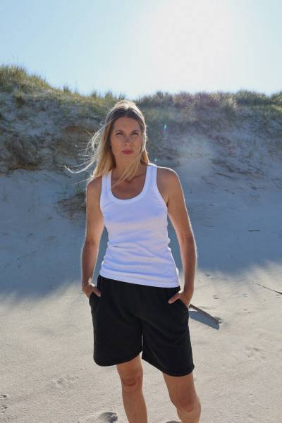 Sosue Tank Top Rip White Bestseller