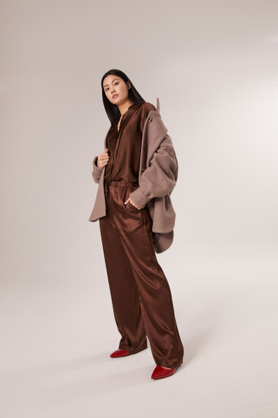Sosue Coat Antonia Taupe VIP-Rabatte