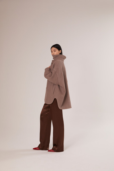 Sosue Coat Antonia Taupe VIP-Rabatte