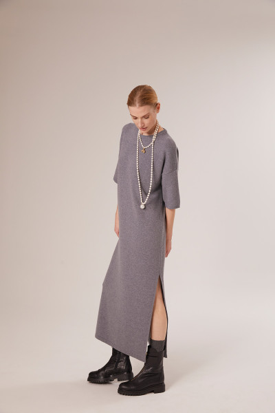 Sosue Short Sleeve Dress Grey Kostenloser Versand international