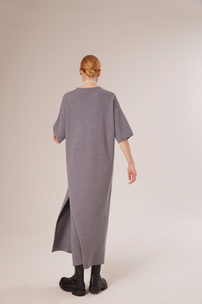 Sosue Short Sleeve Dress Grey Kostenloser Versand international