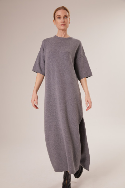 Sosue Short Sleeve Dress Grey Kostenloser Versand international