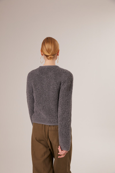 Sosue Fluffy Box Jacket Anthrazit Jubiläumsangebot