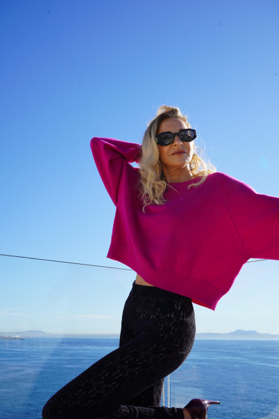 Sosue Pullover Antonia Light Fuchsia Zeitlich begrenztes Angebot