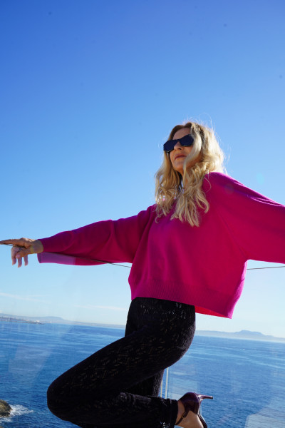 Sosue Pullover Antonia Light Fuchsia Zeitlich begrenztes Angebot