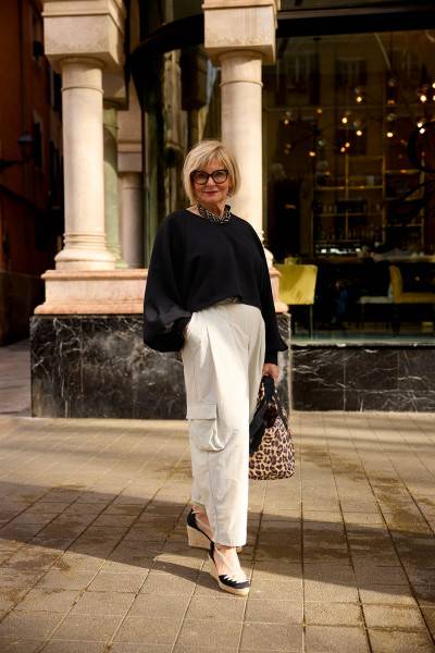 Sosue Pullover Antonia Cropped Black Tägliche Deals
