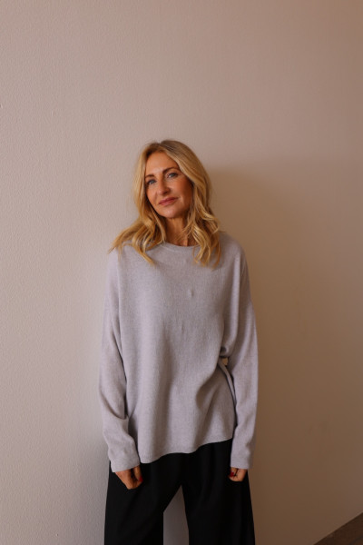 Sosue Wrap Pullover Light Grey Discount Store für neue Produkte