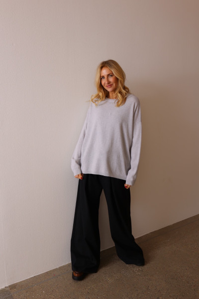 Sosue Wrap Pullover Light Grey Discount Store für neue Produkte