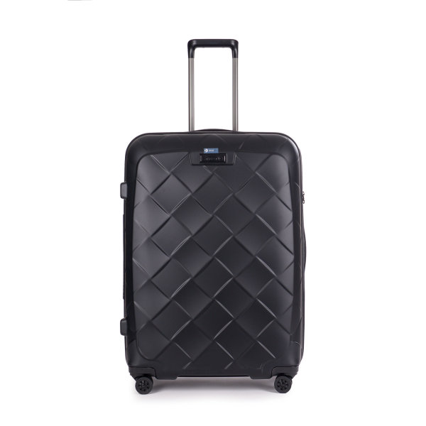Stratic Leather&More - Hartschalen-Koffer L (bis 76cm), 4 Rollen, TSA Schloss matt black Kostenloser Versand international