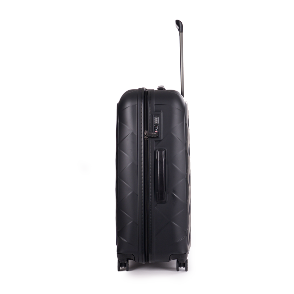 Stratic Leather&More - Hartschalen-Koffer L (bis 76cm), 4 Rollen, TSA Schloss matt black Kostenloser Versand international