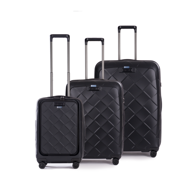 Stratic Leather&More - Koffer-Set 3-teilig (S mit Vortasche, M, L) rose Rabatt