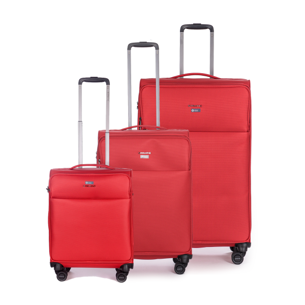Stratic Stratic Light + - Koffer-Set 3-teilig (S, M, L) red Großer Ausverkauf