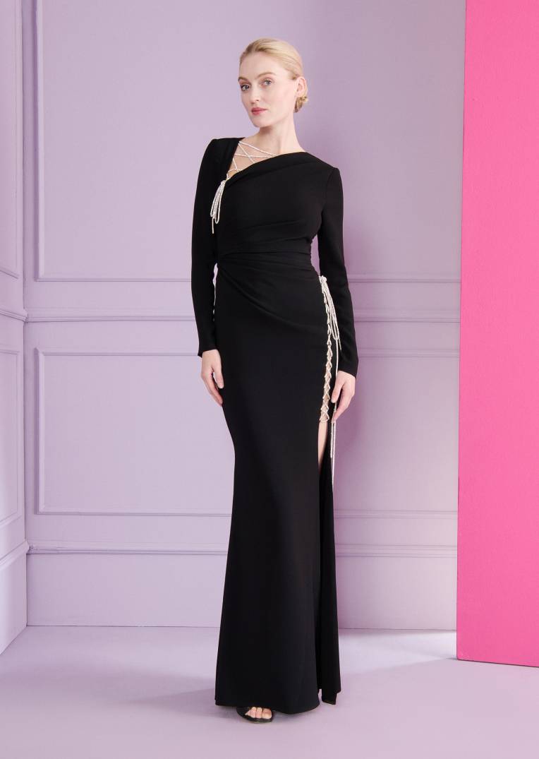 Talbot Runhof Abendkleid Nocturnal1 Auslauf
