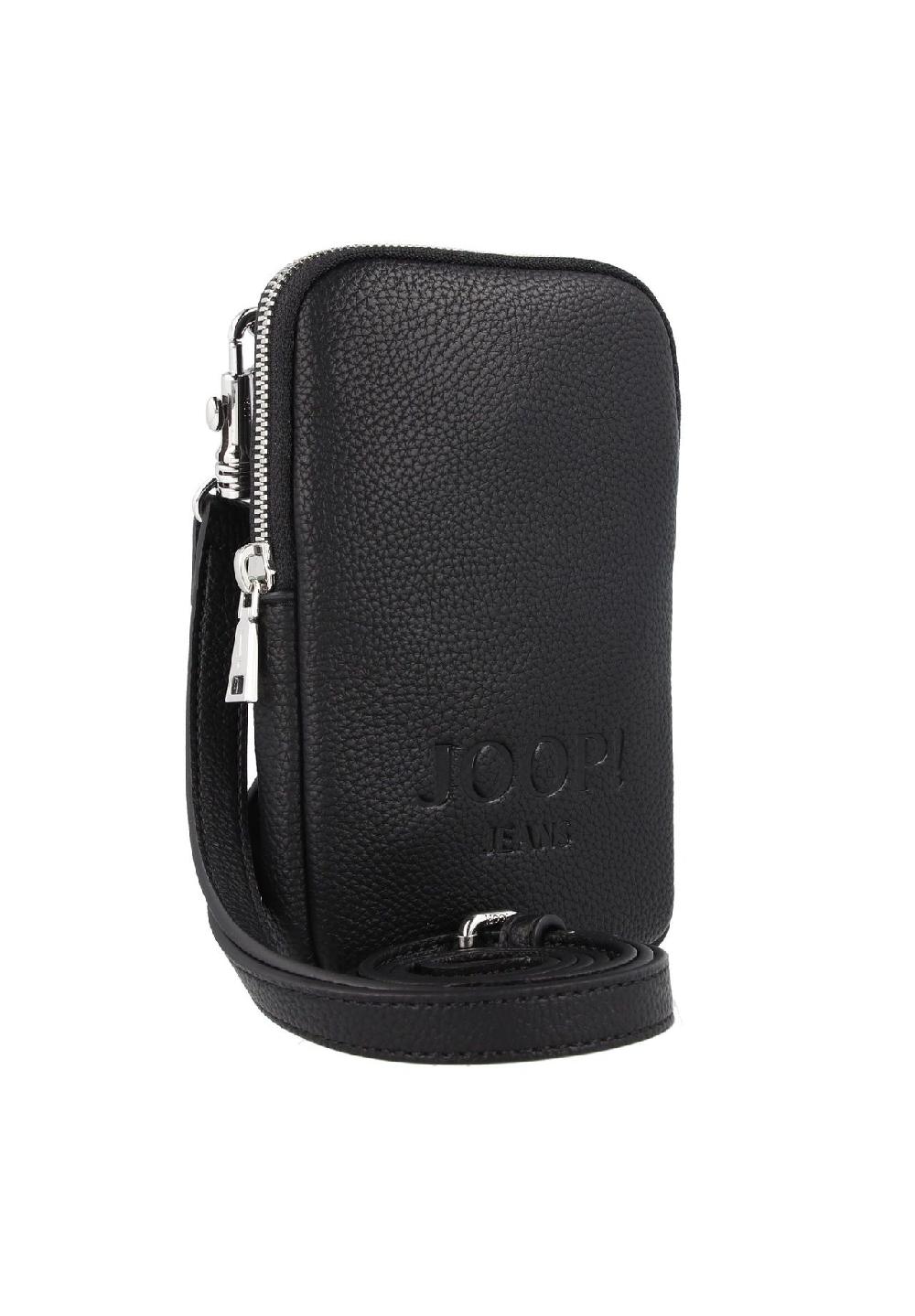 JOOP LETTERA 1.0 Handytasche "Bianca" Logo-Prägung Schultergurt für Damen Super Rabatt